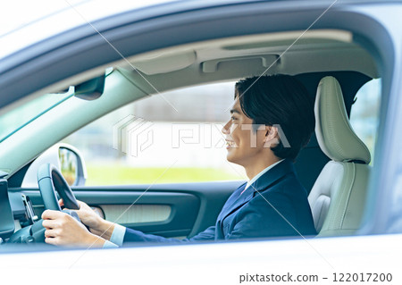 A man driving a car A man driving a car 122017200