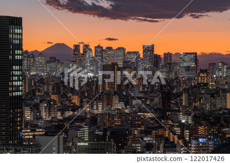 [東京] 俯瞰天空樹的城市夜景 122017426