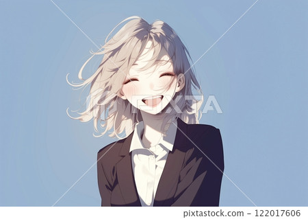 穿著西裝的美麗女性插畫“AI生成圖像” 穿著西裝的美麗女性插畫“AI生成圖像” 122017606