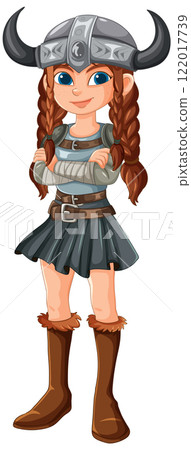 Confident Female Viking Warrior Confident Female Viking Warrior 122017739