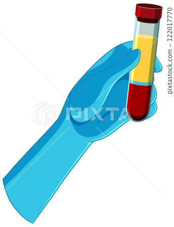 Medical Blood Sample in Test Tube 122017770
