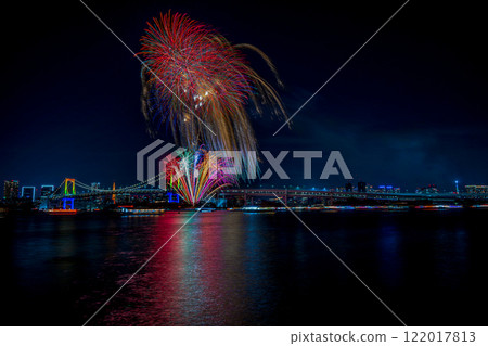 Odaiba Rainbow Fireworks Odaiba Rainbow Fireworks 122017813