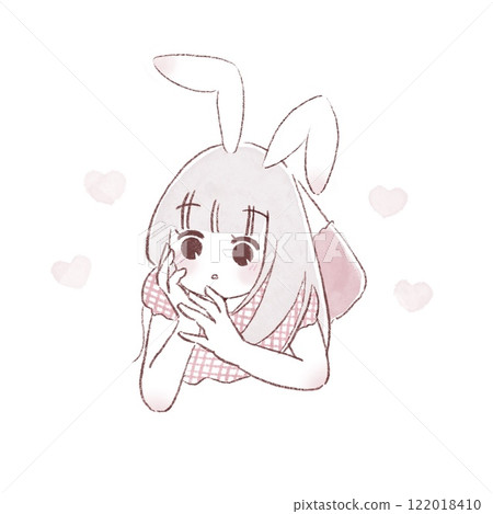 Staring bunny ears girl 122018410