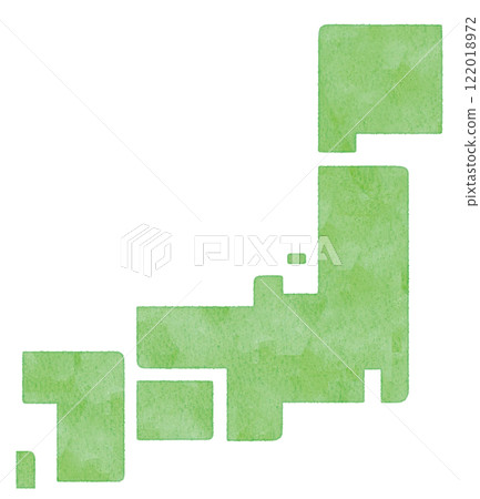 日本地圖簡單的方形設計 日本地圖簡單的方形設計 122018972