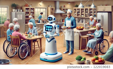 Robot working hard Robot working hard 122019083