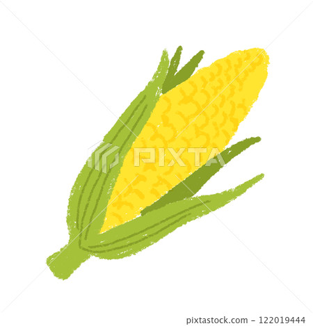 Rustic hand drawn corn Rustic hand drawn corn 122019444