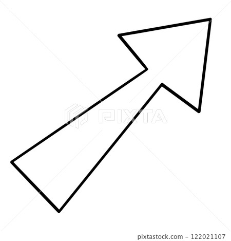 上升線箭頭 上升線箭頭 122021107