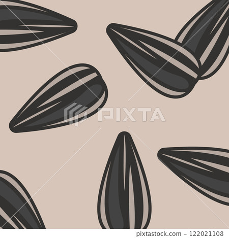 sunflower seeds background vector element design template web 122021108