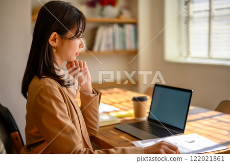Portrait of a woman taken indoors 122021861