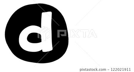 D Alphabet Hand Drawn Style And Monochrome Design Font Design 122021911