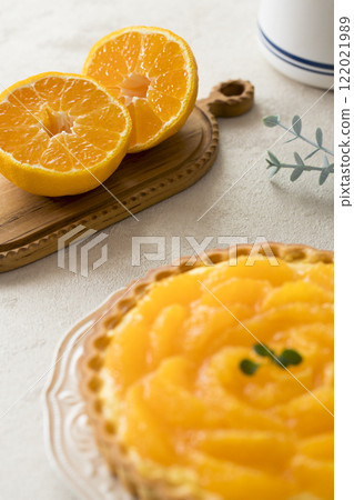 Orange fruit tart 122021989
