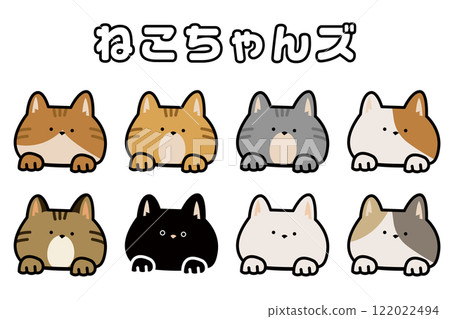 貓圖流行圖案貓圖案向量透明 貓圖流行圖案貓圖案向量透明 122022494