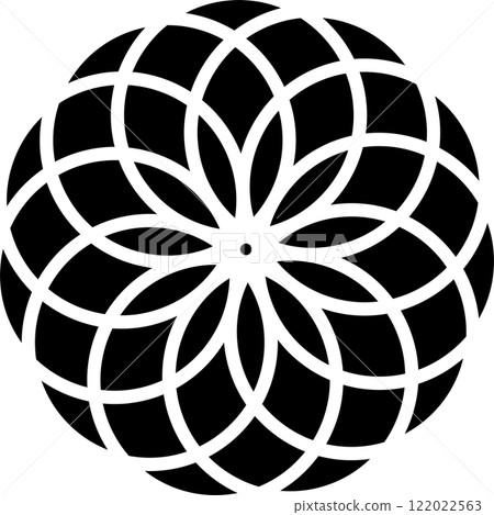 Overlapping circles icon, diagram, maths Overlapping circles icon, diagram, maths 122022563