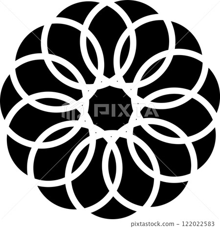 Overlapping circles icon, diagram, maths Overlapping circles icon, diagram, maths 122022583