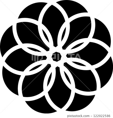 Overlapping circles icon, diagram, maths Overlapping circles icon, diagram, maths 122022586