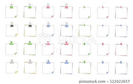 Instant film style photo frame vector illustration set Instant film style photo frame vector illustration set 122022657