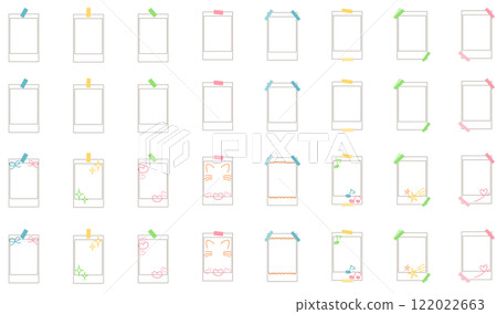 即時膠片風格相框向量素材插畫集 122022663