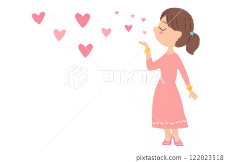 A girl throwing a kiss A girl throwing a kiss 122023518