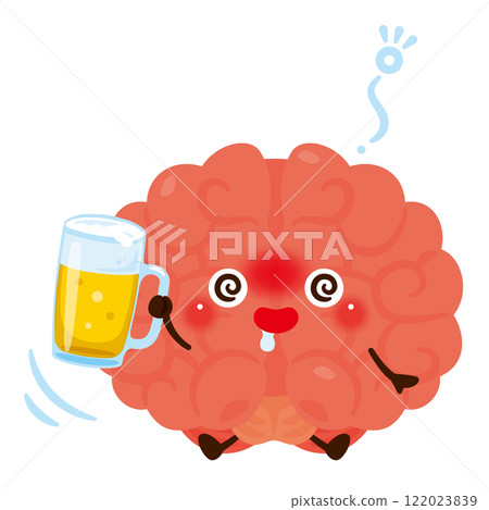Alcohol-intoxicated brain character 1 122023839