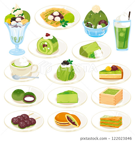 Matcha sweets set 122023846