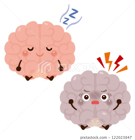 良好的睡眠大腦和失眠大腦特徵 122023847