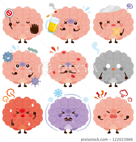 Brain characters in various states 122023866