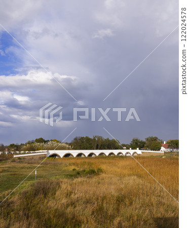 Hortobagy National Park, UNESCO World Heritage Site, Puszta is one of largest meadow and steppe ecosystems in Europe, Hungary 122024578