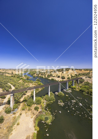 Guadiana Railway Bridge near Beja, Moura Branch, National Route 260, Alentejo, Portugal Guadiana Railway Bridge near Beja, Moura Branch, National Route 260, Alentejo, Portugal 122024956