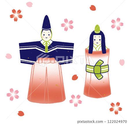 可愛的大里雛桃節雛娃娃 可愛的大里雛桃節雛娃娃 122024970