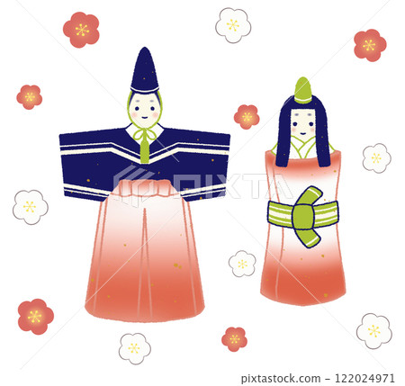 可愛的大里雛桃節雛娃娃 可愛的大里雛桃節雛娃娃 122024971