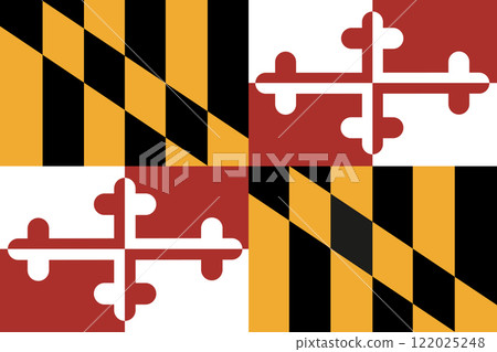 Maryland Flag. Maryland State Flag. Flag of Maryland. 122025248