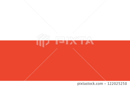 The National flag of Poland. Bicolor Poland flag 122025258