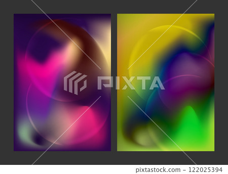 Gradient background. A colorful composition in any style. Template for social media, poster, cover, banner, interior design and creative idea 122025394