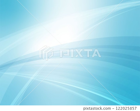 清爽波浪抽象背景素材_淺藍色 122025857