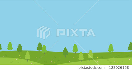 春天風景無縫背景圖 122026168