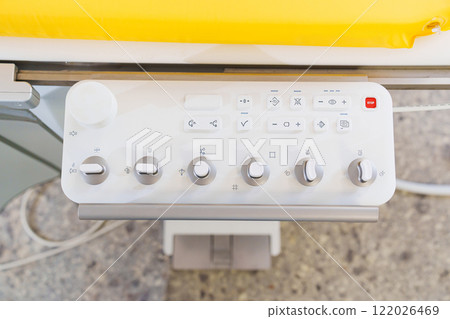 Angiograph Control Panel. Modern digital medicine. 122026469