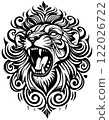 Lion Head with Ornamental Decoration 122026722