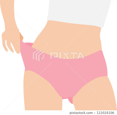 Illustration of a woman on a diet 122028106