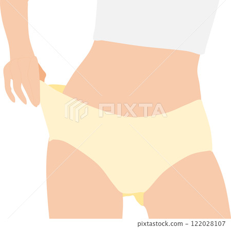 Illustration of a woman on a diet 122028107