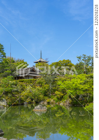 仁和寺禦苑、北御苑、一亭、五層塔 122028228