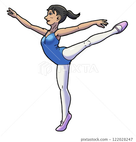 A young woman who dances ballet A young woman who dances ballet 122028247