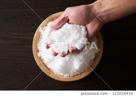 Salt in a bucket 122028419