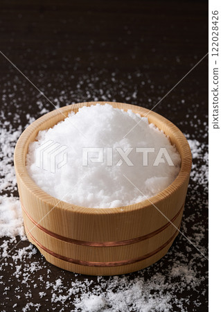 Salt in a bucket Salt in a bucket 122028426