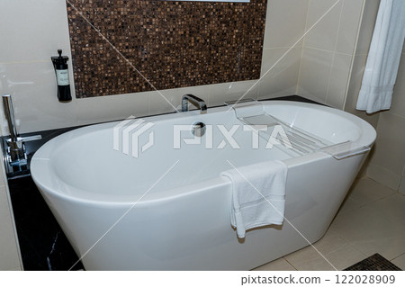 Interior of modern clean bathroom Interior of modern clean bathroom 122028909