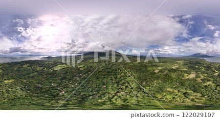 Ometepe island with two volcano 122029107
