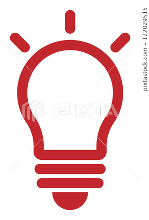 Light bulb icon red Light bulb icon red 122029515