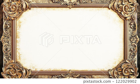 Antique decorative frame 122029902