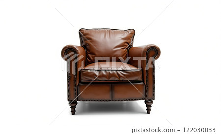 Vintage brown leather armchair Vintage brown leather armchair 122030033