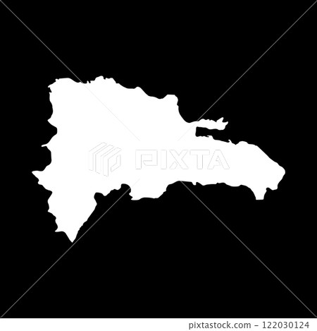 Dominican Republic Map Icon Dominican Republic Map Icon 122030124