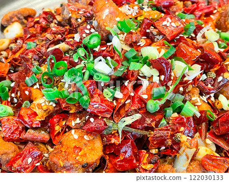 Chinese Sichuan cuisine - Lazuchi (chicken chicken) 122030133